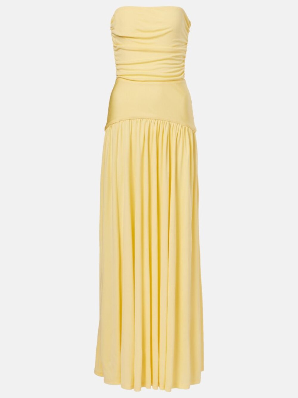 STAUD Strapless Yellow Maxi Dress - Picture 6 of 16